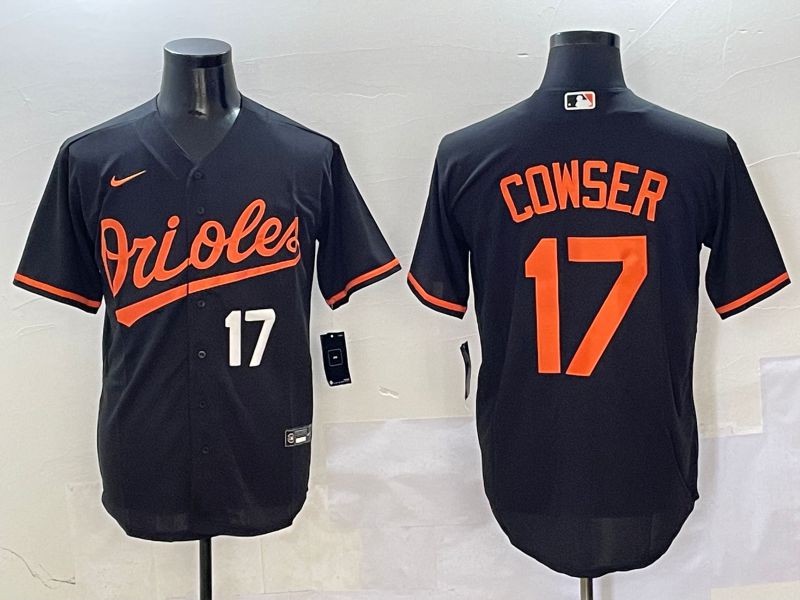 Men Baltimore Orioles #17 Cowser Black Game 2025 Nike MLB Jersey style 5->baltimore orioles->MLB Jersey